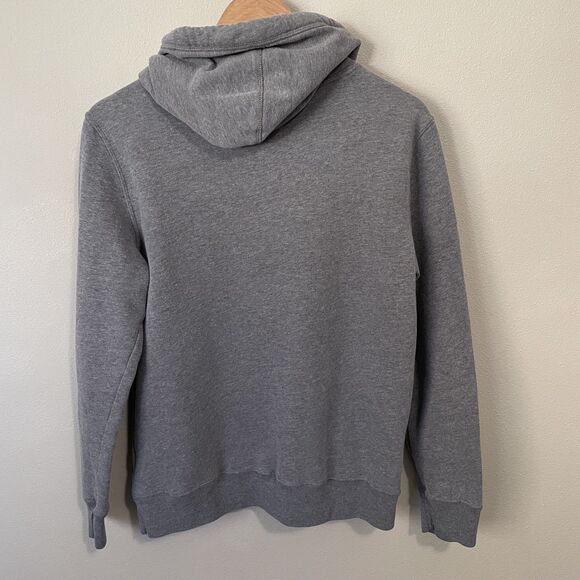 Abercrombie & Fitch Soft A&F Fleece Hoodie Mens XS Gray Embroidered Spellout - Picture 4 of 9
